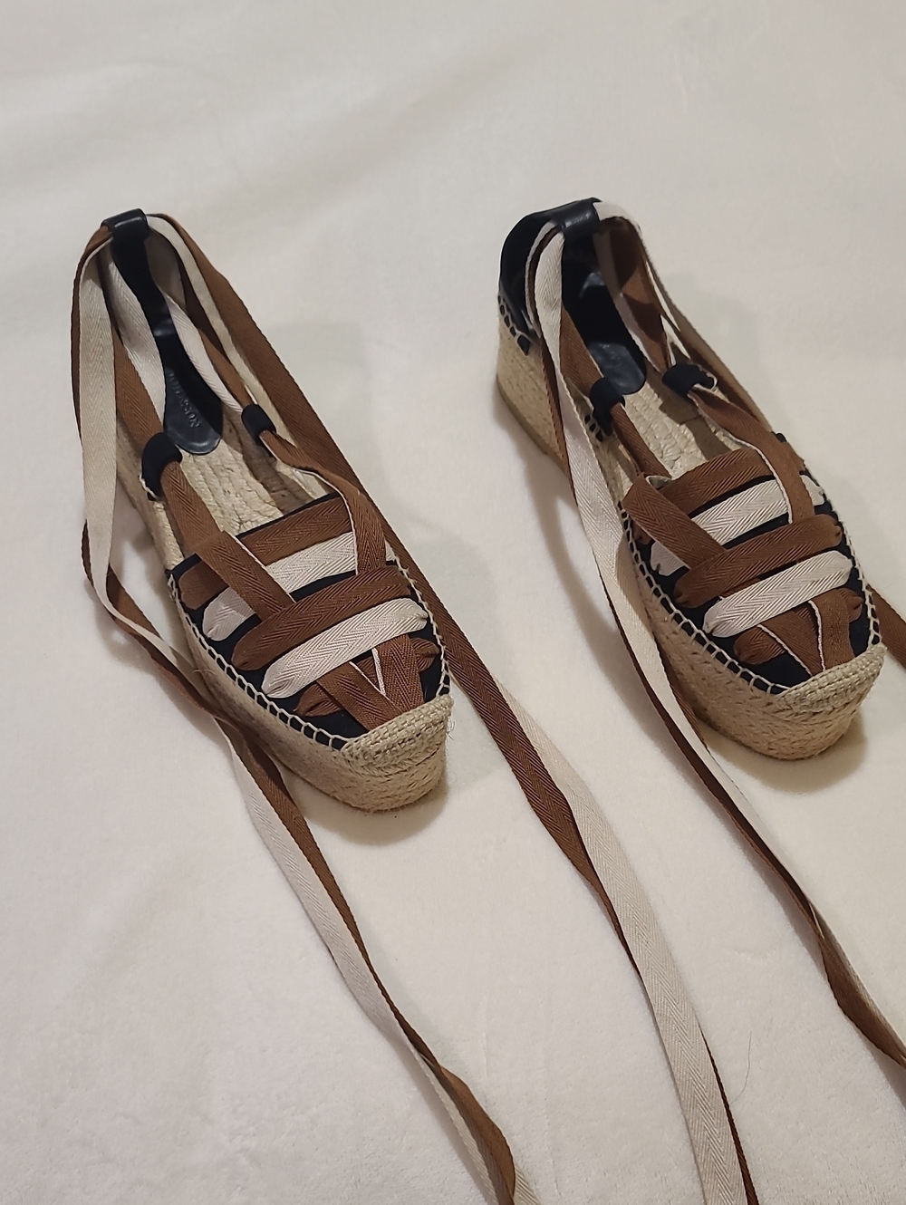 Ulla Johnson Ankle Tie Espadrilles Size 8 - Picture 2 of 7